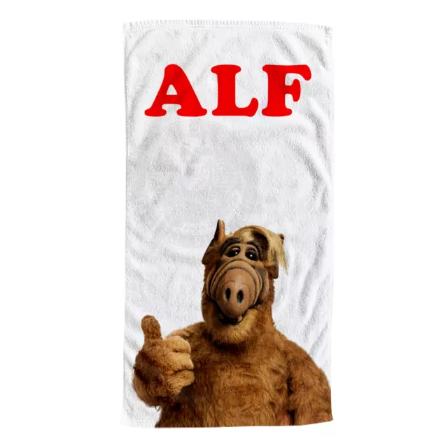 Énorme Alf Drôle TV Spectacle Bain Serviette Rétro Melmac 80s 90s Nostalgie Kids