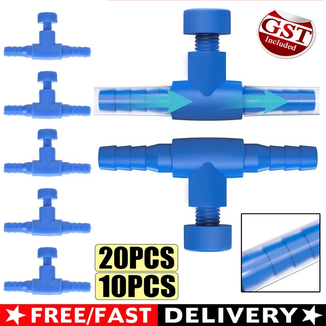 20x Fish Tank Aquarium Airline Regulator Pump Air Line Tube Flow Control NEW