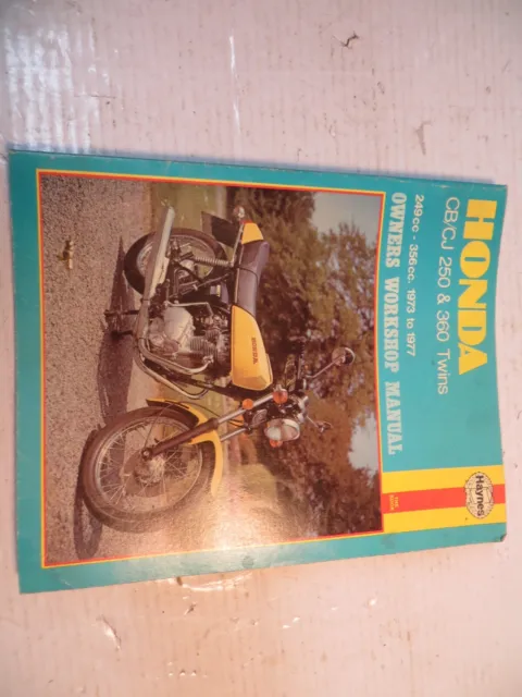 1973-1977 Honda CB/CJ 250-360 Haynes service manual