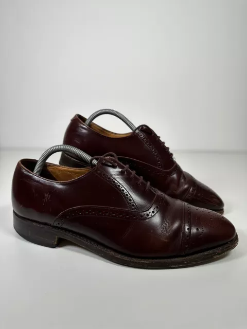 LOAKE : OBAN : Mens Brown Leather Oxford Brogues Shoes : U.K 9