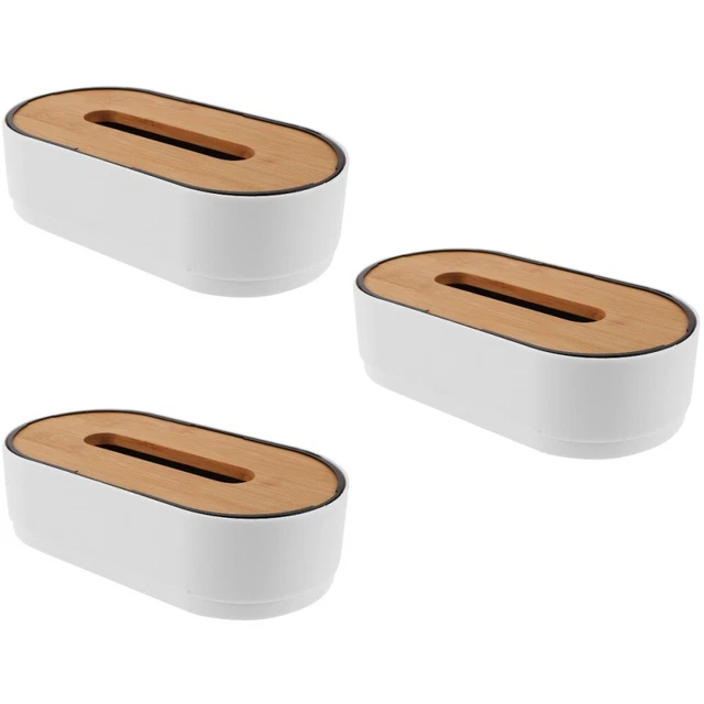 3x caja de tejido retro estuche de almacenamiento de servilletas para coche de cocina en casa