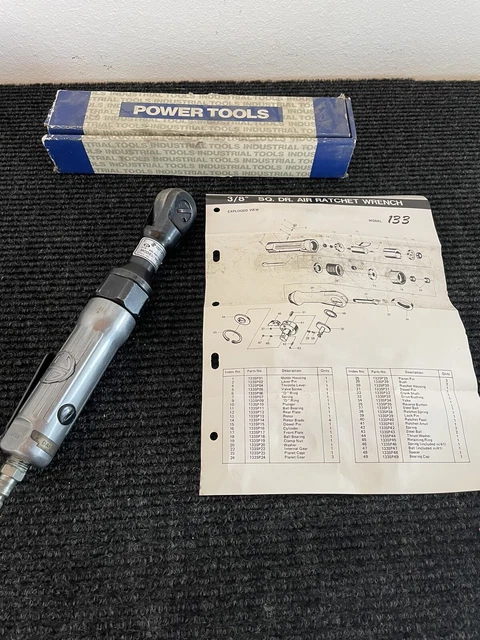 Astro Pneumatic Air Impact Ratchet Wrench 3/8" Drive PP-133 Excellent