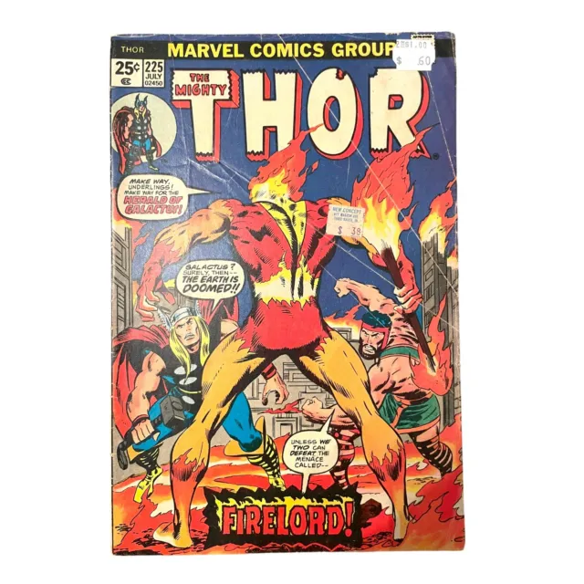 The Mighty Thor V 1 #225 Fire Lord First Appearance (1974 Marvel Comics Group)