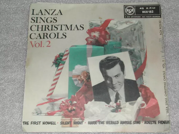Mario Lanza - Lanza Sings Christmas Carols Vol.2 - Used Vinyl Record  - K1177z