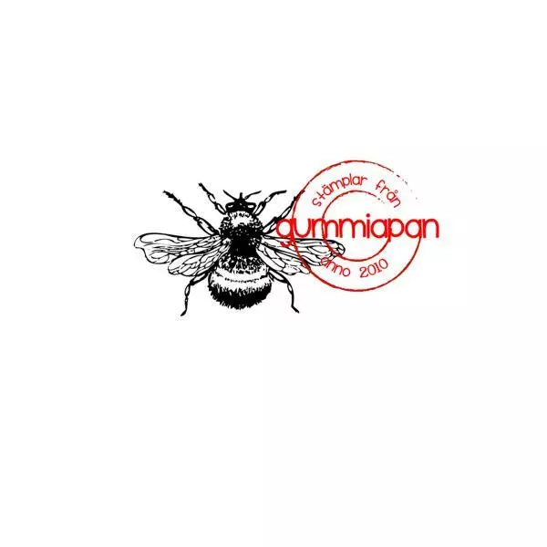 Gummiapan Gummistempel 19040429 - Hummel Biene Flügel Fliegen Insekt Groß