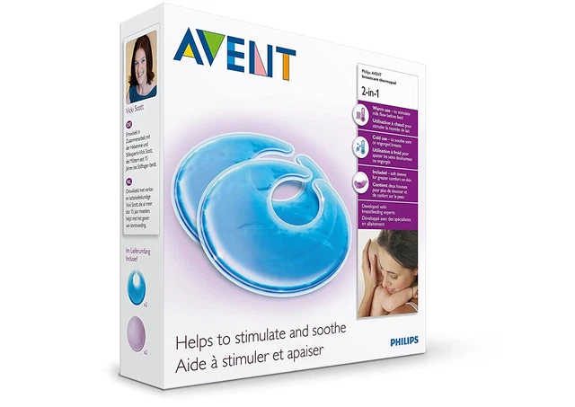 Almohadillas frigoríficas para cuidado del pecho Philips Avent Scf258/02 2 en 1