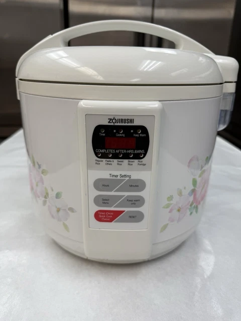 Cuiseur à Riz Zojirushi NFR-1803 1,8 Litre, 5 Tasses, Imprimé Floral, état Occasion