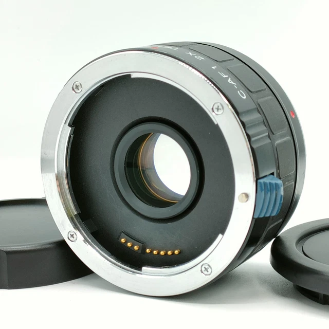 Kenko C-AF1 2X Teleplus MC7 Teleconverter Lens for Canon EF w/ Caps - GOOD
