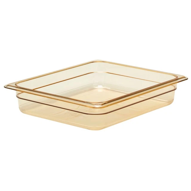 Cambro 22HP150 Amber High Heat 1/2 Size x 2-1/2" D Food Pan