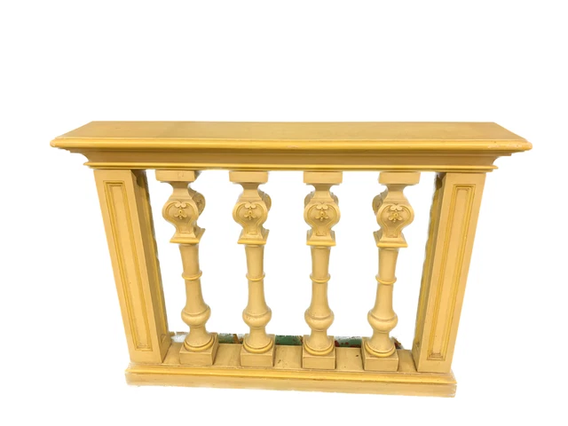 Elegante Balaustra Divisorio Legno Lacca Giallo Crema Inizi Del 900 Elegante Balaustra Divisorio Legno Lacca Giallo Crema Inizi Del 900