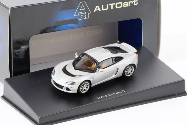 1:43 AUTOart Lotus Europe S Argent Métallique 55356