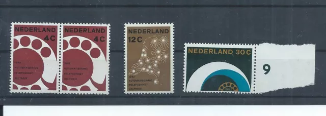 Netherlands stamps.  1962 Automatic Telephone System MNH SG 926 - 928  (AA510)