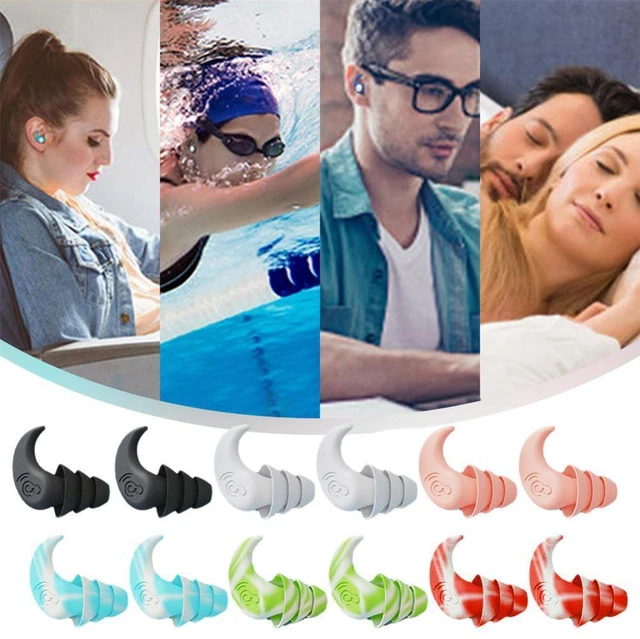 Tappi per orecchie in silicone morbido riutilizzabili per dormire insonorizzati e antirumore