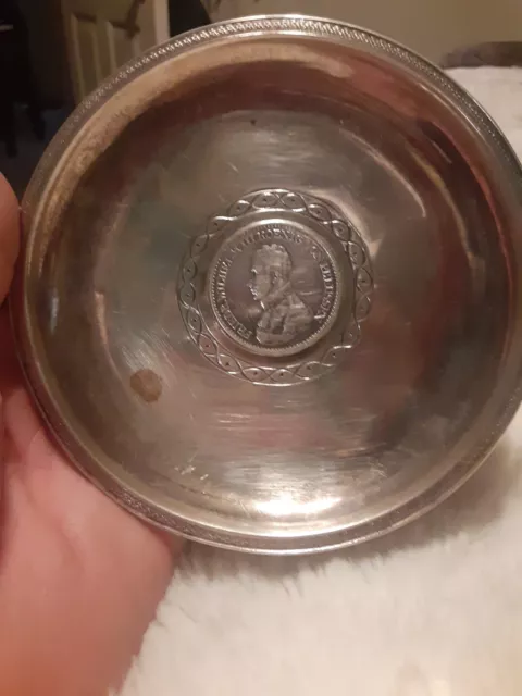 835 German Silver Small Tray 138 grams