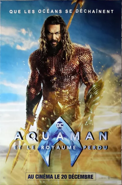 Affiche de cinema roulée " AQUAMAN  et le royaume perdu " 120x175 cm