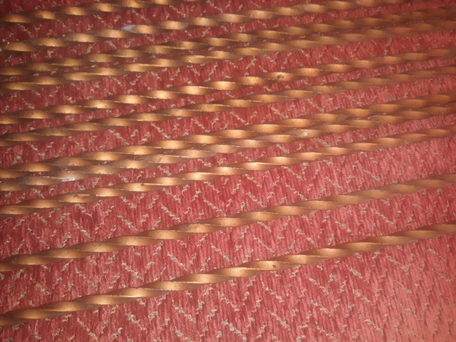 Antique Twisted Steel Curtain Rods. Lot Of 2