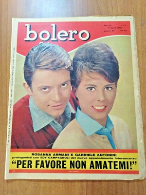 ARMANI Bolero 1963 831 Rosanna Armani Gabriele Antonini Rocco Bencivenga Cocky Mazzetti 