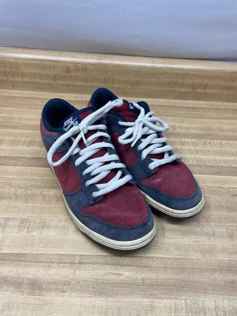 Nike Air Dunk Low SB Obsidian Blue Team Red Mens Size 9 Shoes Skate 2010