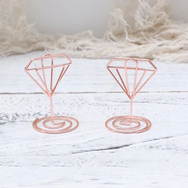 10 décorations table mariage – porte-affiche numéros, support photo bureau