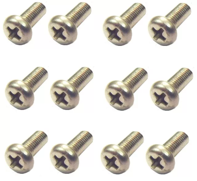 Yamaha FS1E - Tank Badge Screws - A2 Stainless (pack of 12)