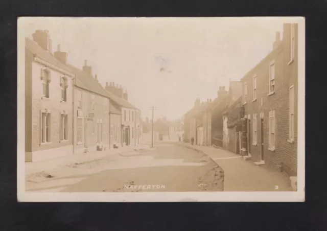 Nafferton Village, East Riding, Yorkshire, Real Photographic Postcard