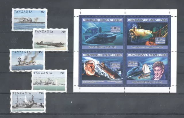 (870788) Aircraft, Ship, Submarine, Small lot, Miscellaneous, Guinea