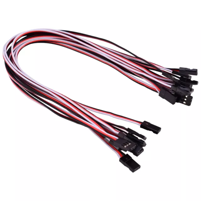 10Stk 30cm Servo Verlängerungsleitung Kabel für RC Futaba JR Stecker auf Stecker