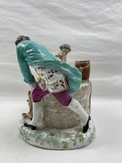 Groupe en porcelaine polychrome Allemande Dresden Saxe Meissen Sitzendorf ... 2