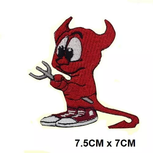 Cute Devil Cartoon Embroidered Patch Iron On/Sew On Patch Batch For Clothes