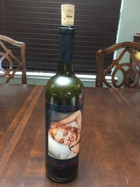 Marilyn Monroe Napa Valley Merlot Empty Wine Bottle 2007