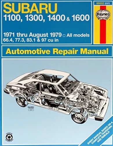 Subaru 1100, 1300, 1400 and 1600 inc. Sedan,..., Haynes