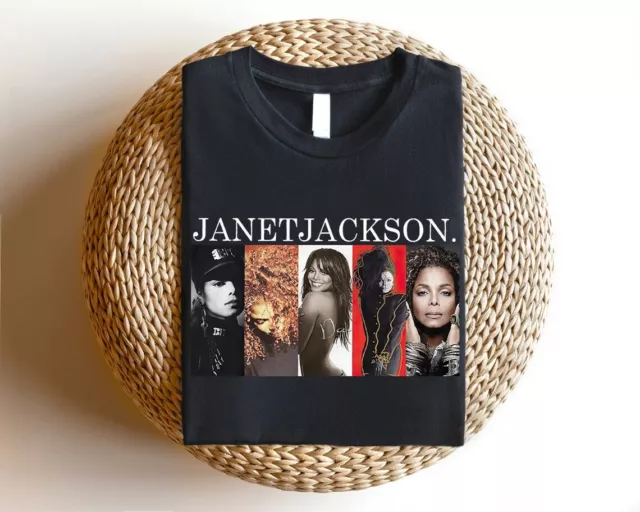 Vintage Janet Jackson Together Again 2024 Black T-Shirt JA625931