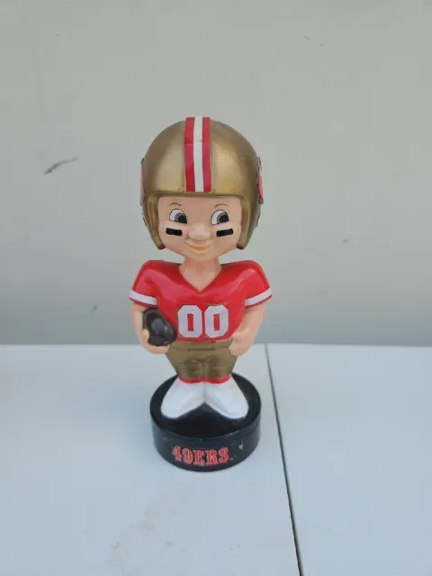 Vintage 7.5" NFL bobblehead 49ERS San Francisco Skore plastic