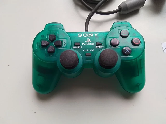 Manette PlayStation 2 DualShock 2 Verte Officielle Sony - Testée, Occasion