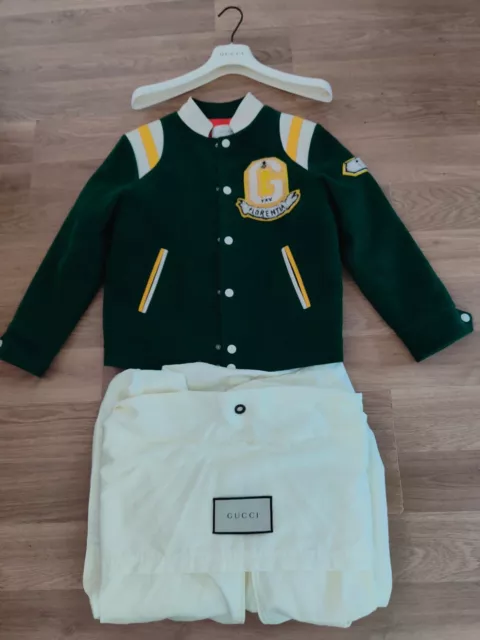 RARA Giacca Cappotto Gucci Guccy Bambini Età 8 Ragazze Ragazzi Varsity Tiger Prezzo di acquisto £1000 2