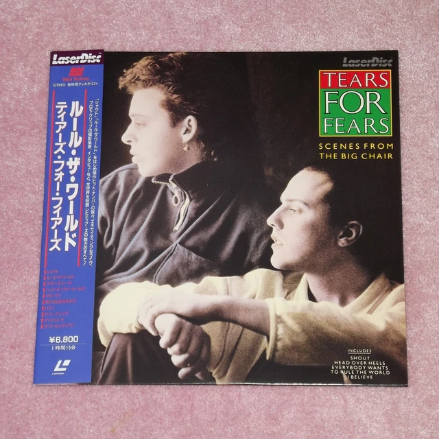 TEARS FOR FEARS Scenes From The Big Chair - RARE 1985 JAPAN LASERDISC + OBI