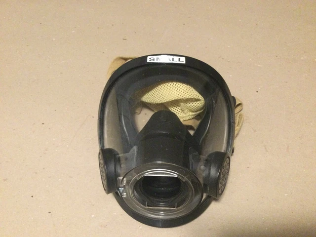 SCOTT AV-3000 SCBA MASK Firefighter WITH 4 PTS HEAD NET SIZE S , PART #805337-11