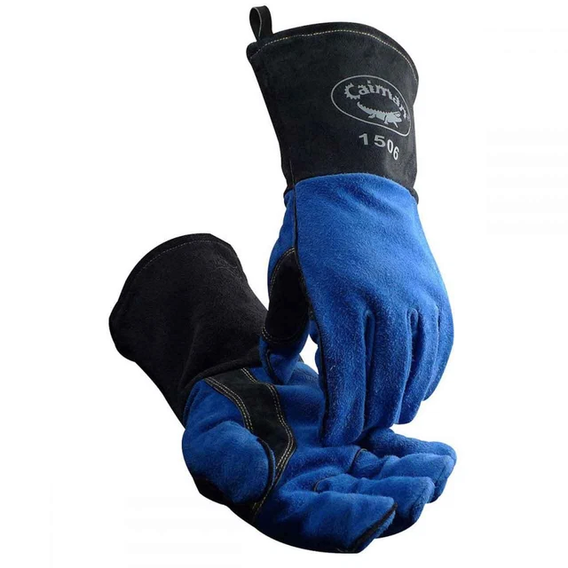 Caiman 1506 Cowhide Kontour Pattern Fleece Insulated Stick MIG Glove OSFM