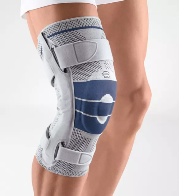 Bauerfeind Genutrain S Knee Support Hinged Brace Left Size 1 Gray/Blue Germany