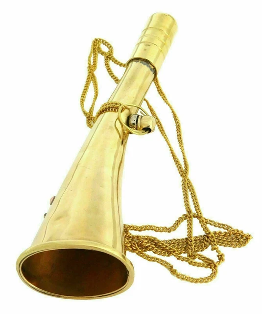 Sifflet Corne Laiton Nautique Maritime Navire Bateau AIR Sifflet Fort Son...