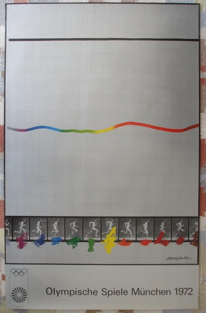 Affiche Vintage Originale Jeux Olympiques Munich 1972 - Jazz Now - Format A0 - Années 70