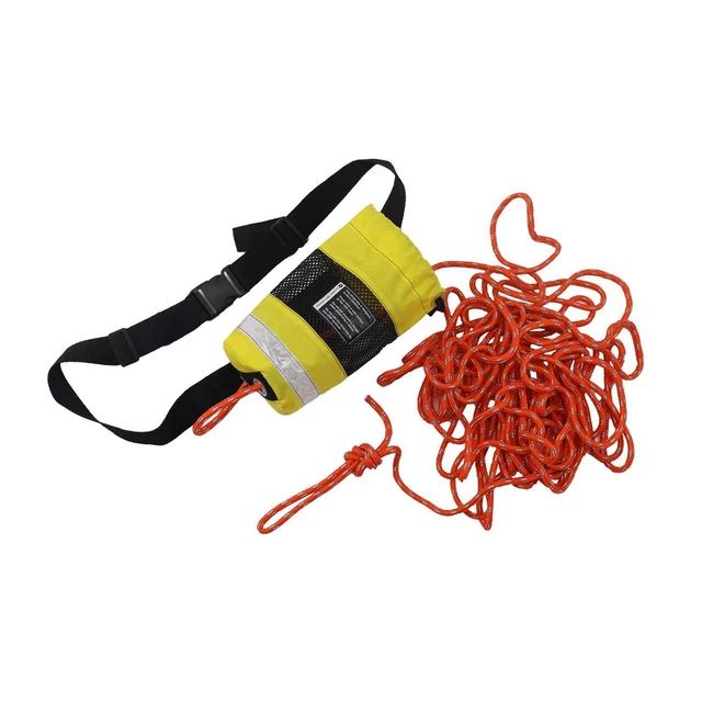 Sac de lancer de corde portable 21 m haute visibilité pour le kayak de pêche