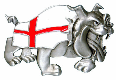 George - Bulldog with England Flag Belt Buckle