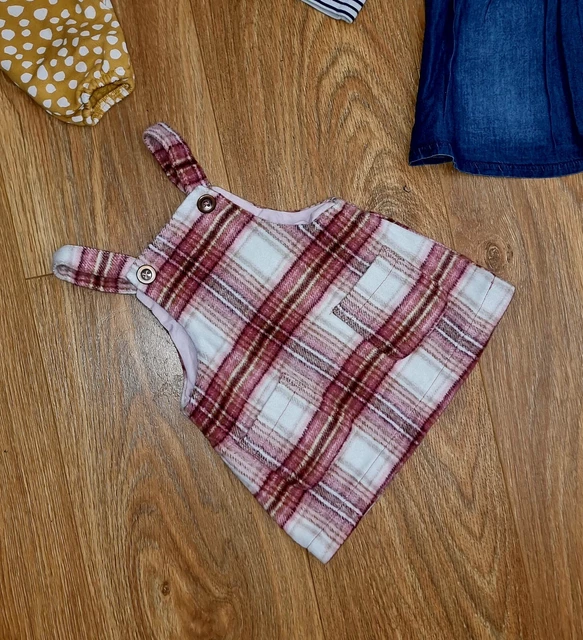 #35 Large Bundle Of Baby Girls All Next Clothes Age 6-9 Months Dungarees Dresses 2