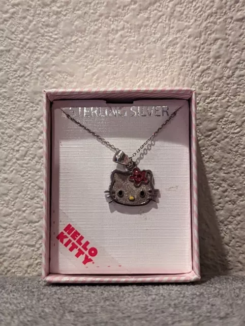 Sanrio Hello Kitty JCM Sterling Silver .925 Birthstone Necklace