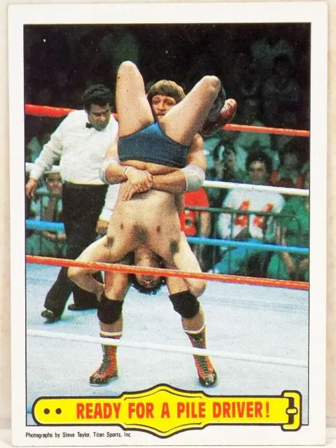 Wwf Topps Pro Wrestling Stars Series 1 Paul Orndorff Piledriver Card 1985 Wwe 42