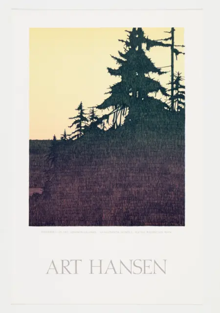 Original Art Hansen lithograph poster - Seattle