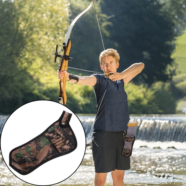Carcaj bolsa abdominal bolsa de caza portador de entrenamiento paquete de flechas
