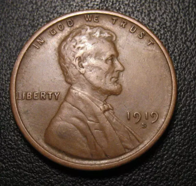 OLD US COINS HIGHGRADE 1919 S Lincoln Wheat One Cent PENNY 1C