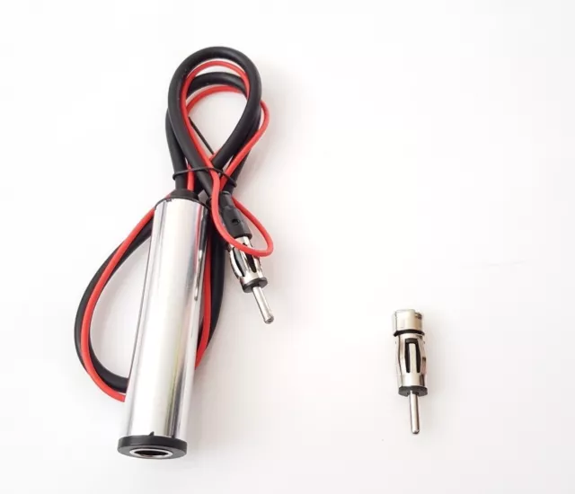 Per Audi Auto Camion Autoradio Amplificatore-Antenna 12V din Attacco Adattatore 2